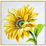 해바라기 풍수 인테리어 유화 꽃 그림 액자 순수 손으로 그린    반 고흐 칼 거실 홈 : 스마트셀인스토어