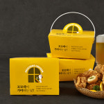 크리팩 [504] 꼬꼬댁 치킨박스 - 200개 l size : 150 x 115 x 90 l : 주식회사 팩터 - 크리팩