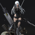 (현물)니어 오토마타 A2 한정판 성인 레진 피규어 Anonymous Studio : 구매대행 전문샵 -위북