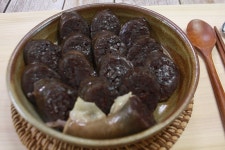 부산 토속 맛순대 500g HACCP 국내산 돼지소창 사용 순대 : 몽땅식품