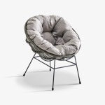 펑크 라탄 스틸 체어 홈카페 테라스 라운지 야외용 의자 : 이지퍼스 izfus