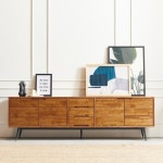 고급 고무나무 원목 우드 티비 받침대 선반 스탠드 장식장 수납 안방 거실 공간 거치대 넓은 폭 스틸 철제 다리 높은 TV 와이드 다이 월넛 3단... 