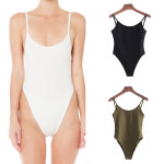 끈나시 스타일 바디슈트 / 여자 바디프로필 화보 촬영 의상 섹시 시스루 점프슈트 레오타드 : 버니힙