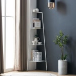 인테리어 스탠드 장식장 정리 화분대 수납함 협탁 다용도 집 공간 거치 진열대 틈새 슬림 화이트 블랙 스틸 전면 철제 프레임 4단 코너 선반 390... 