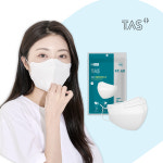 TAS 마스크 KF-AD 비말차단 새부리형 여름용마스크 화이트 대형 5개입 100매 : 타스플러스 TASPLUS