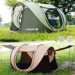 HERC 헐크 원터치 자동 텐트 그늘막 캠핑 피크닉 차박 빅 5-6인용 (2color) : living lab