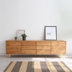 높은 골드 원목 3단 티비다이 거실장 2000 / 서랍 대 장식장 북유럽풍 인기 : 자르파라