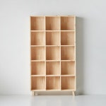 북유럽풍 밝은 레드파인 원목 15칸 가로세로 책장 / 서재용 전시용 사무용 : 자르파라