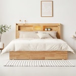 LED 원목 청소년 슈퍼싱글 수납침대 프레임 / 학생 디자인 좁은방 경비실 : 자르파라