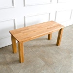 안정감있는 튼튼한 원목 2인용 식탁 벤치의자 / 벤취 평 밴치 현관 형 체어 : 자르파라