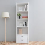 사무실 공부방용 넓은 5단 우드 서랍형 책장(60cm) 디자인 서재용 책꽂이 : 자르파라