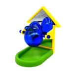 앵무새 먹이통 재미있는 훈련 개발 지능 새 장난감 텀블러 : 캐링 라이프