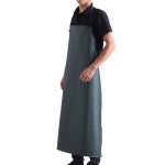 튼튼한 업소용 위생 방수앞치마 물청소 식당앞치마 주방 PVC 롱앞치마 : 비앤채