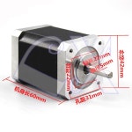 2상 57 하이브리드 Nema 42 스테퍼 서보 드라이버 키트 42BYG250 2A 1.0N.m 60mm 1200rpm 모터 + 2HB420 드라이브 : 은가비Mall