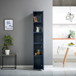 주방 틈새 장 300 키 큰 높이 깊은 홈 카페 탕비실 냉장고 코너 수납 선반 네이비 : 로라우드