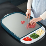 항균 스텐도마 스테인레스 스틸 가정용 곰팡이 방지 비 균열 주방 과일 계정 보드 양면 다 : 베데스다Bethesda