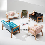 어린이집 키즈 핑크 블루 베이지 그린 블루 유아 1인 2인 소파 원목 암체어 : 리빙 가구