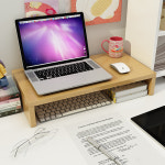 정리함 데스크탑 전체 높은 랙 노트북 컴퓨터 증가 스토리지 선반 기숙사 학습 책상 키보드 : 요엘Joel