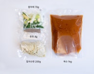[국수이야기] 집에서 즐기는 물가자미 비빔국수 + 포항칼국수 각 1팩씩 총2팩 : 주식회사 국수이야기