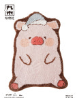루루 돼지 러그 발매트 LULU the piggy 핑크 아기돼지 현관 화장실 주방 : 몽그레이스