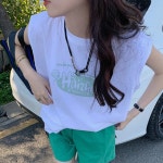 [123] 여성 여름 나시 민소매 오버핏 박스 나시 : 새로이클라쓰