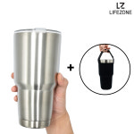 라이프존 빅사이즈 대용량 텀블러 900ml+전용 파우치세트 스테인리스텀블러 : 현진아이엠 라이프존