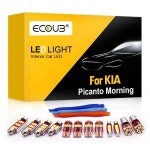 기아 피칸토 모닝 2004-2020  LED 인테리어 전구 키트, 지도 돔 실내 트렁크 부트 라이트, Canbus 자동차 LED 램프 패키지 : 대박해상사