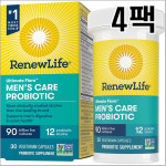 리뉴라이프 맨스 케어 프로바이오틱 900억 30정 4팩 Renew Life : 다옴직구