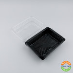 PET 사각트레이 DL-237 (뚜껑포함) 반찬용기 샐러드용기 : 푸드 팩 프라자