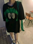 루즈핏 캐릭터 러블리 큐티 반팔 티셔츠 데일리 오버핏 키작녀 반팔티 : 요기요스토어