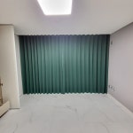 마산 산호동 진웅네스빌 아파트, 화이트 & 그린의 산뜻한 커튼 블라인드 인테리어 : 데코인 홈
