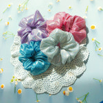 11가지 컬러 홀로그램 헤어슈슈 곱창밴드 : 디어엔디어