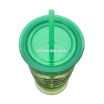 일본 스타벅스 재활용 유리 콜드컵 텀블러 그린 라임그린 473ml : 루쿠아몰
