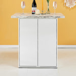 바퀴달린 미니홈바 2인식탁 이동식 보조 조리대 수납형 베이킹테이블 홈바트레이 : 찐이다