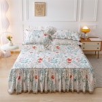 제니아 순면 레이스 킹침대커버 예쁜침대커버 베드스커트 K : 쎌마루