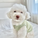 르쁘띠숑 우드 버튼 썸머 니트 나시 3COLOR S-XL 강아지여름옷 : 르쁘띠숑