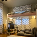 (맞춤제작) 벙커침대 슈퍼싱글 원목 유아 책상 철제 남매 낮은 벙커형 어른 2층 벙커침대 : 청사초롱