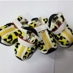 한정판매[도기스쿨]호피무늬 1호 강아지신발 사이즈 가로 3.6cm 세로 4.8cm 몸무게2.5~3.5kg : 왈왈쇼핑