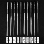 공예 정밀 연마 다이아몬드 미니 야스리 세트 10pcs : 핸셀 HANDSEL
