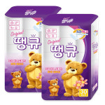 Original 땡큐 화장지 3겹 30롤 x 2팩 : 바른솝