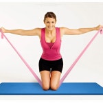 다용도 스트레칭 탄력 밴드 홈트 요가 전신 근력 홈트레이닝 운동 기구 스포츠 : 보라보라 스토어