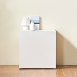 인테리어 다용도 장식장 미닫이 선반 안방 거실 주방 현관 좁은 집 공간 거치대 작은 폭 협탁 낮은 원목 우드 나무 여닫이 미니 도어 2단 수납장... 