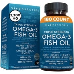 Viva Naturals 오메가-3 2200 mg 180 캡슐 : 준컴