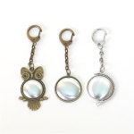 해골 체인고리(4개)[1292] / 키홀더 열쇠 인형 고리 부자재 악세사리 장식 키링 : 펠트친구