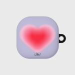 [Heart gradation purple] 갤럭시 버즈 2 라이브 프로 하드 케이스 : 타이어체리