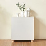 인테리어 다용도 장식장 미닫이 선반 안방 거실 주방 현관 좁은 집 공간 거치대 작은 폭 협탁 낮은 원목 우드 나무 여닫이 미니 원목 다리 도어... 