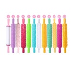 제빵 도구 용품 12 Portable Embossed Rolling Pin Fondant Cake Paste Gum Sugarcraft Decorating Tool : 힐즈스토어