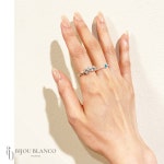 실버925 매듭 꼬임 볼륨 레이어드 오픈링 은반지 : 비쥬블랑코