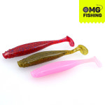 오마이갓피싱 플랫백 7.6cm(3인치) 쉐드 웜 배스 웜 미드스트롤링 버징 국내생산 소프트베이트 : 오마이갓피싱