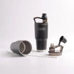 얼음 등산용 음료 대용량 카페 차량용 귀여운 사무실 커피 1리터 1L 보틀 물통 텀블러 : 하이율몰